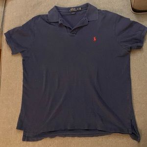 Polo By Ralph Lauren Navy Blue Collard Shirt